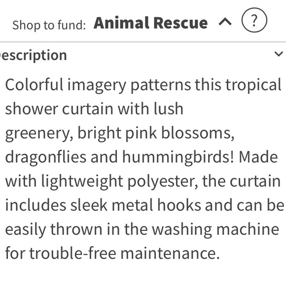 NWT TROPICAL SHOWER CURTAIN Still in package - Picture 4 of 7